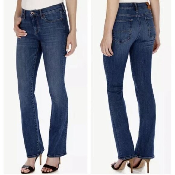 Lucky Brand Sweet Straight Cotton Blue Denim Jeans Pants Size 10 / 30 - Picture 1 of 16